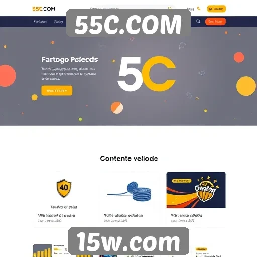 Acessibilidade e design do site 55C.COM atraem usuários